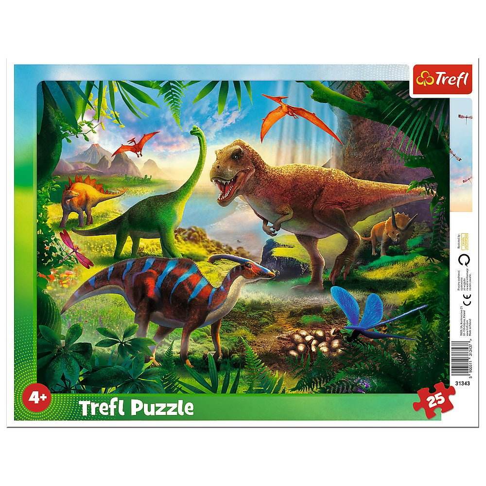PUZZLE 25 PLANSA DINOZAURI - Atelieru' lui Mesterica