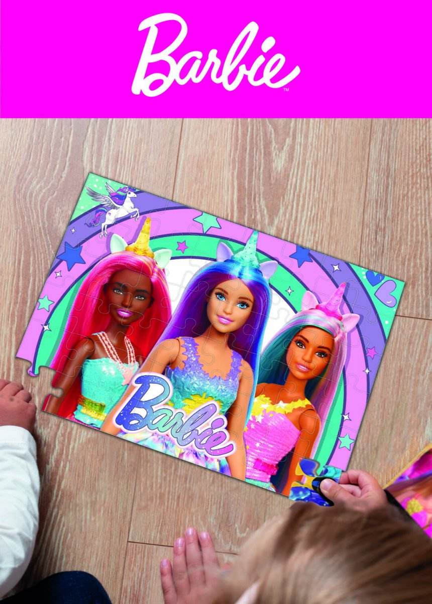 Puzzle - Barbie si magia unicornului (48 piese) - Atelieru' lui Mesterica
