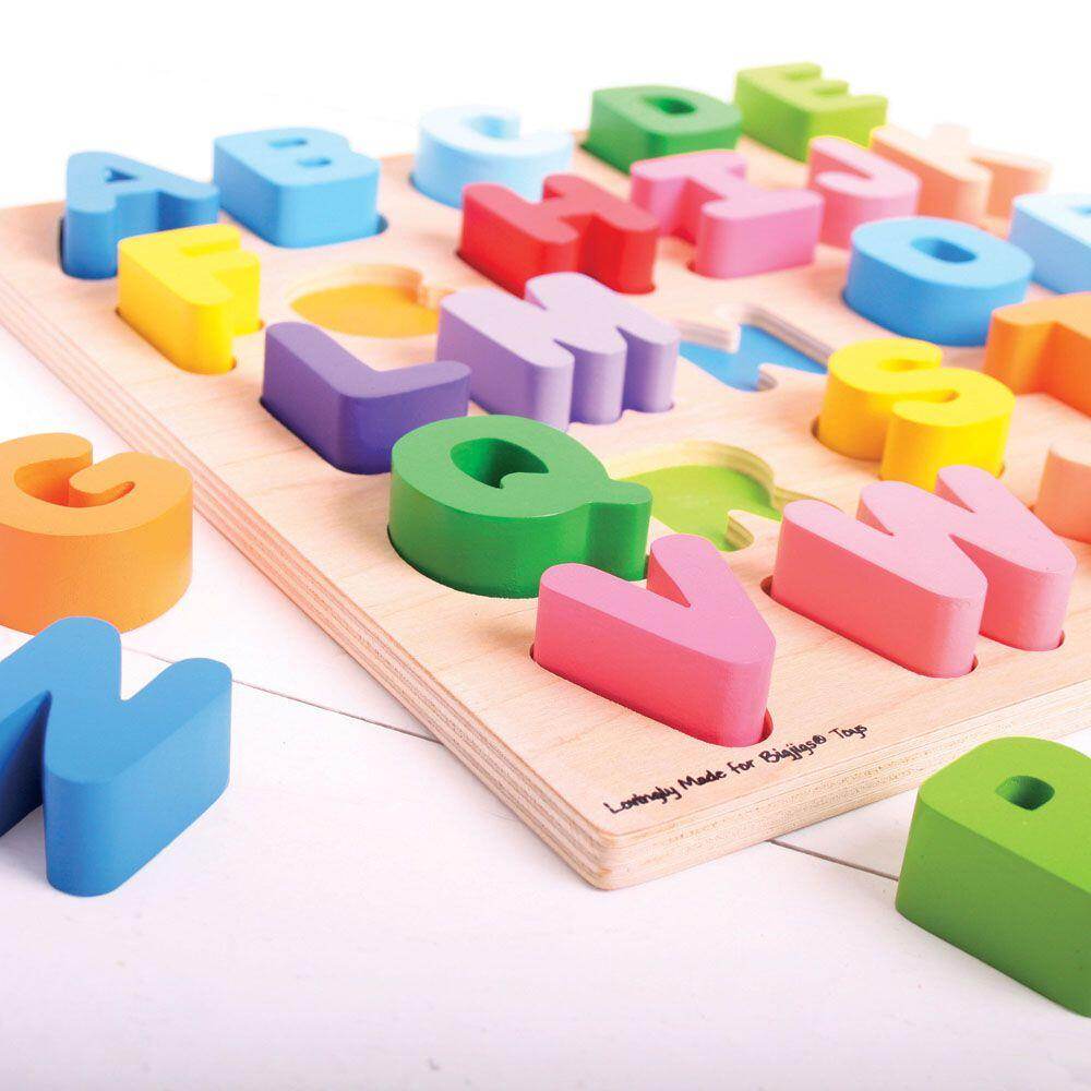 Puzzle colorat - alfabet - Atelieru' lui Mesterica
