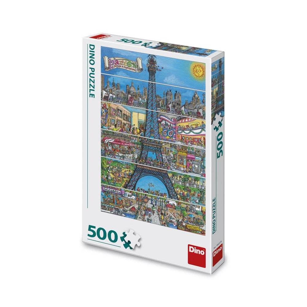 Puzzle Turnul Eiffel, 500 piese - DINO TOYS Atelieru' lui Mesterica | Jucarii, haine si incaltaminte pentru copii