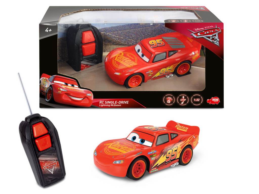RC CARS 3 LIGHTNING MCQUEEN SINGLE DRIVE - Atelieru' lui Mesterica