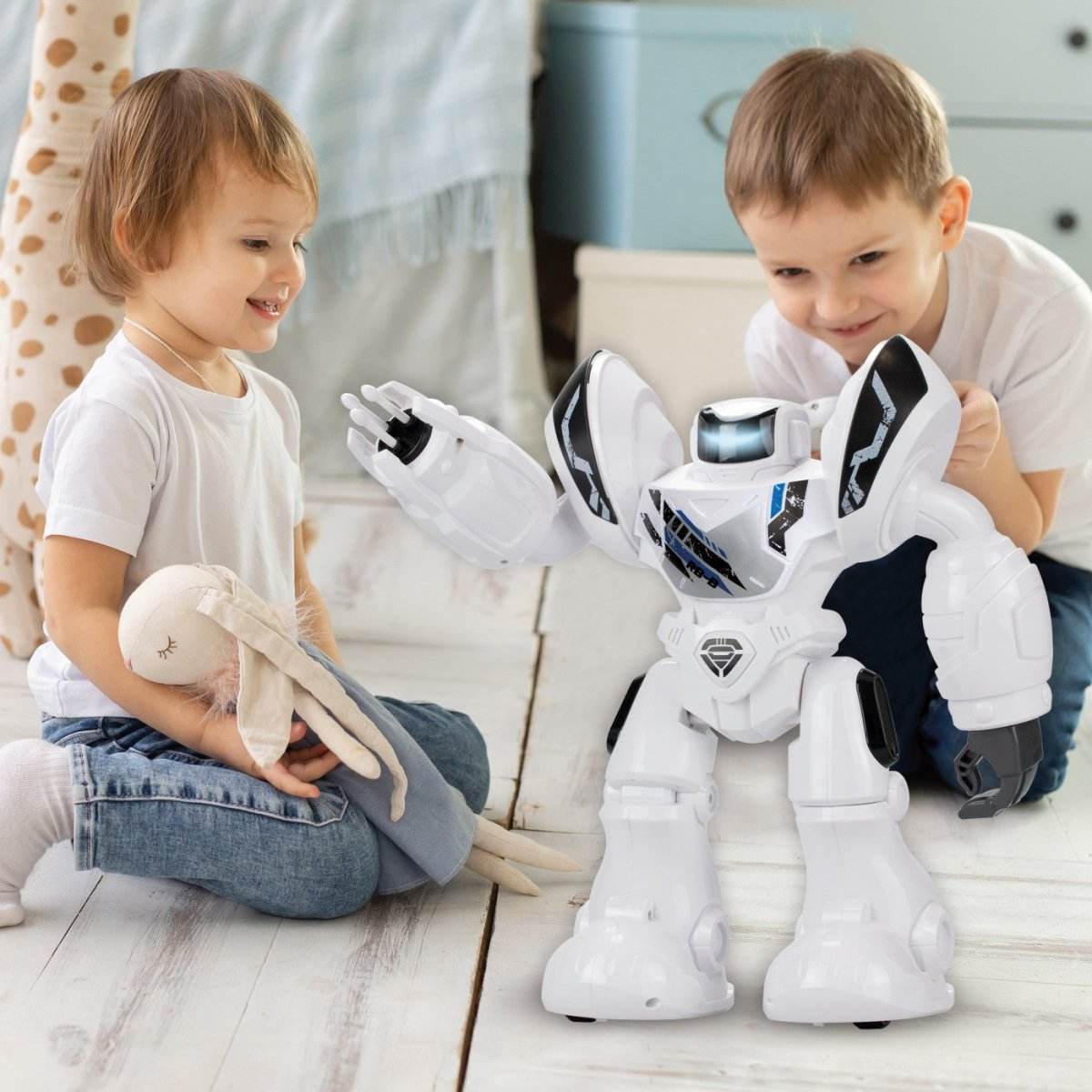 ROBOT ELECTRONIC ROBO BLAST ALB - Atelieru' lui Mesterica