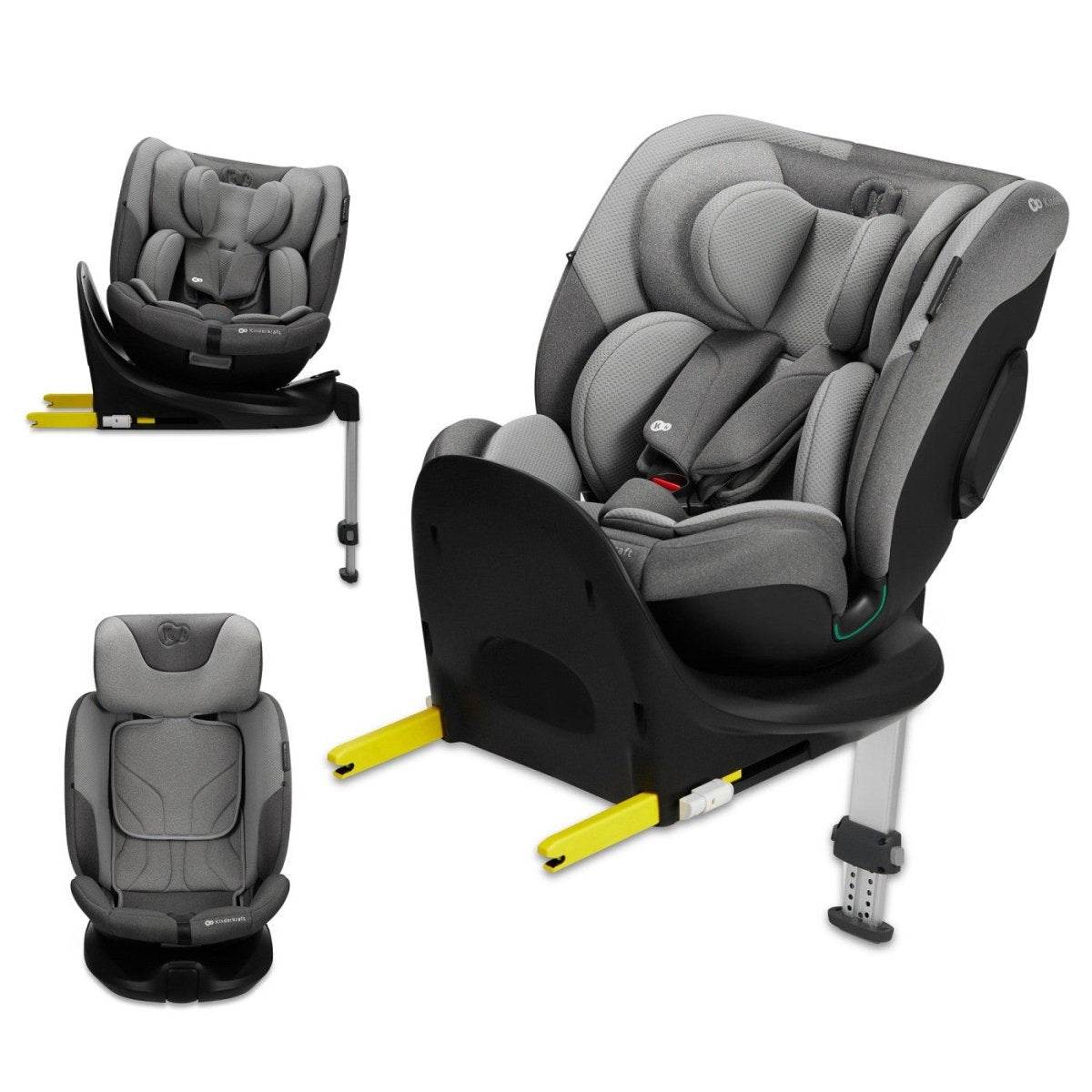 SCAUN AUTO KINDERKRAFT I - FIX, I - SIZE 40 - 150 CM, COOL GREY Atelieru' lui Mesterica | Jucarii, haine si incaltaminte pentru copii