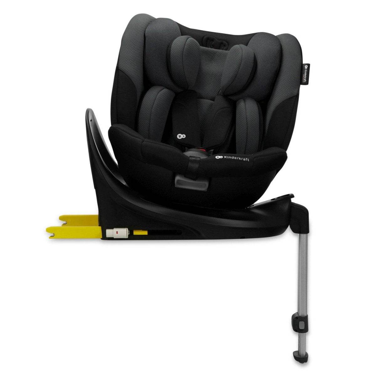 SCAUN AUTO KINDERKRAFT I-FIX, I-SIZE 40-150 CM, GRAPHITE BLACK - Atelieru' lui Mesterica