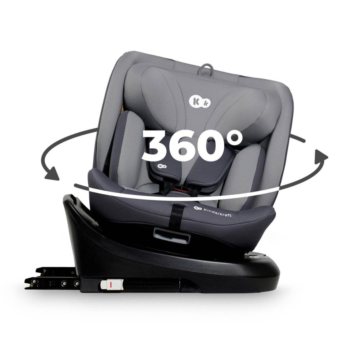 SCAUN AUTO KINDERKRAFT I - GROW I - SIZE 40 - 150 CM, GREY Atelieru' lui Mesterica | Jucarii, haine si incaltaminte pentru copii