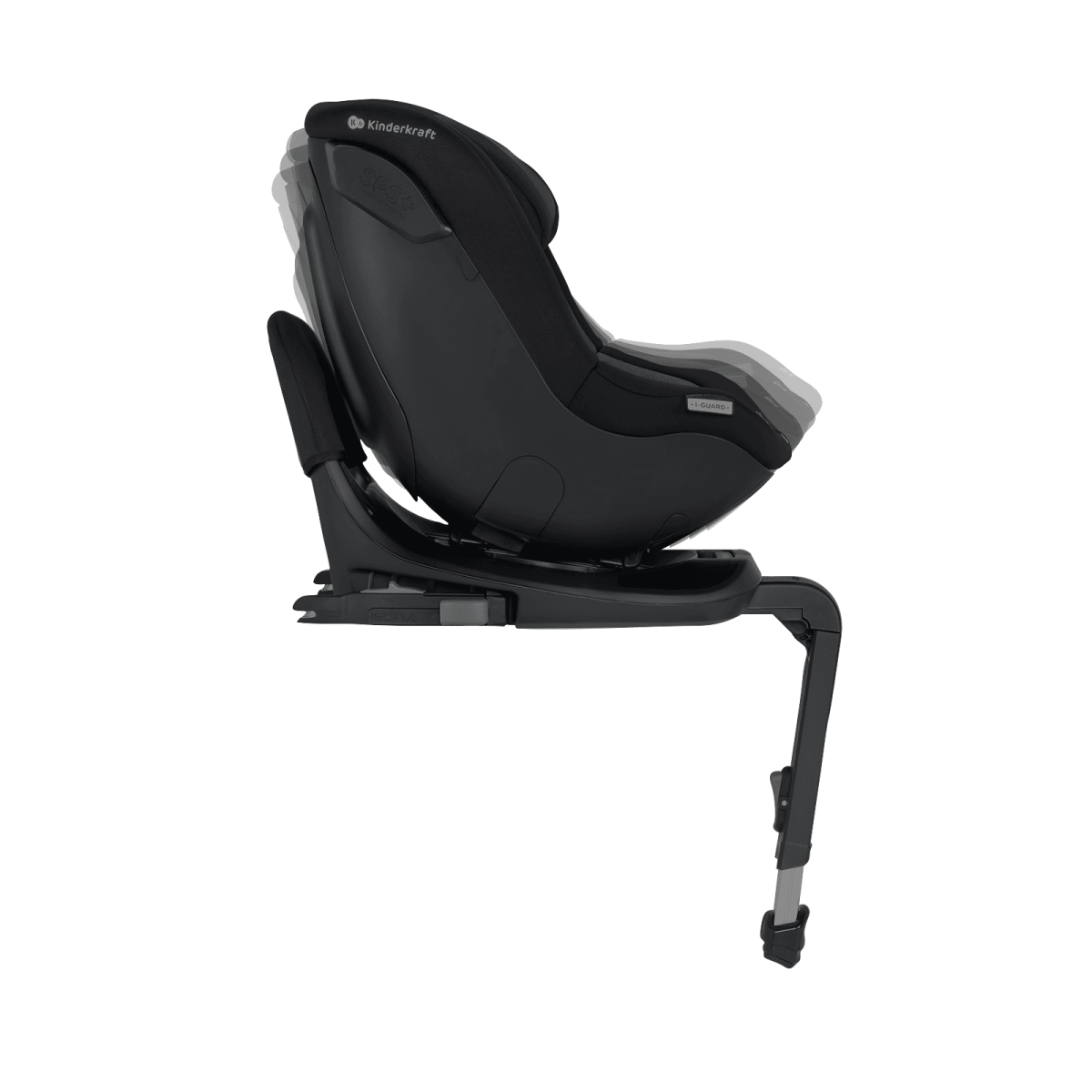 SCAUN AUTO KINDERKRAFT I - GUARD I - SIZE 40 - 105 CM, BLACK Atelieru' lui Mesterica | Jucarii, haine si incaltaminte pentru copii
