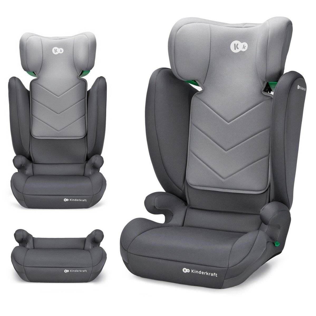 SCAUN AUTO KINDERKRAFT I - SPARK, I - SIZE 100 - 150 CM, GREY Atelieru' lui Mesterica | Jucarii, haine si incaltaminte pentru copii