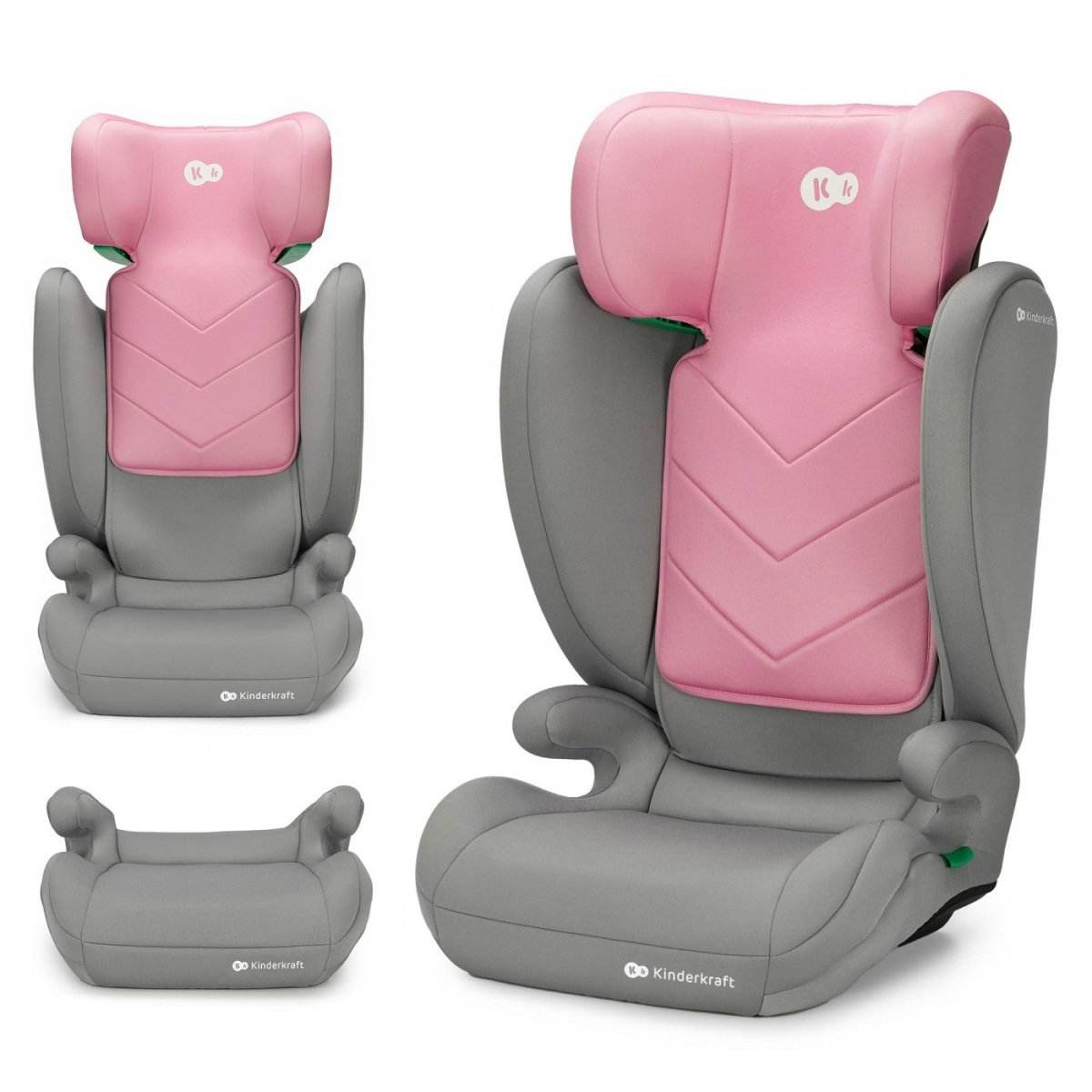 SCAUN AUTO KINDERKRAFT I-SPARK, I-SIZE 100-150 CM, PINK - Atelieru' lui Mesterica