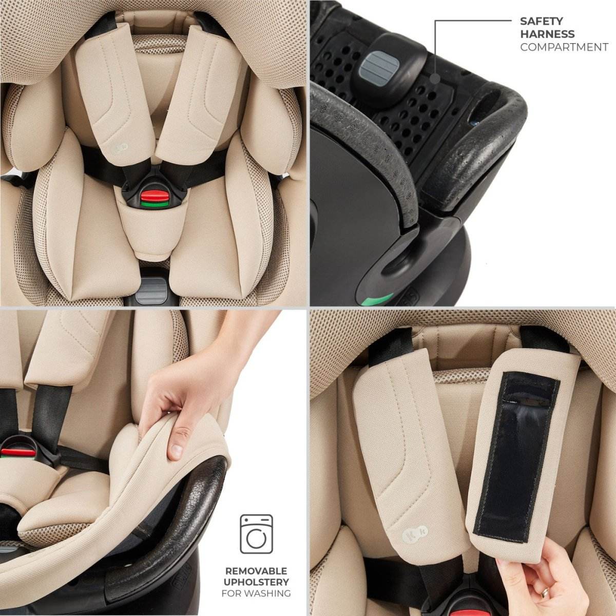 SCAUN AUTO KINDERKRAFT XPEDITION 3 I-SIZE 40-150 CM, BEIGE - Atelieru' lui Mesterica