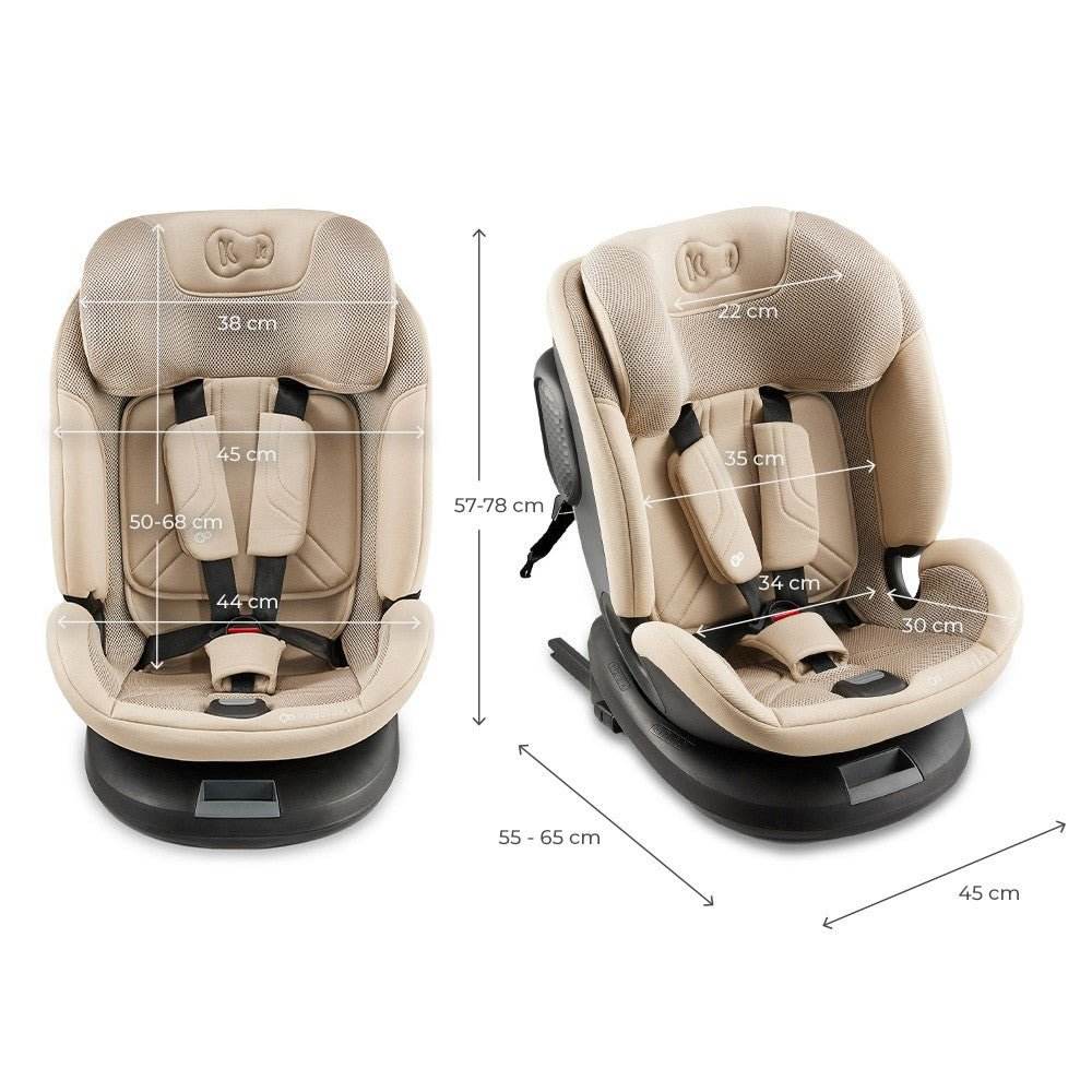 SCAUN AUTO KINDERKRAFT XPEDITION 3 I-SIZE 40-150 CM, BEIGE - Atelieru' lui Mesterica
