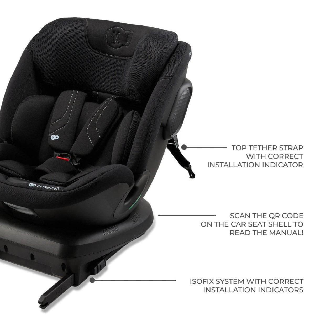 SCAUN AUTO KINDERKRAFT XPEDITION 3 I - SIZE 40 - 150 CM, BLACK Atelieru' lui Mesterica | Jucarii, haine si incaltaminte pentru copii