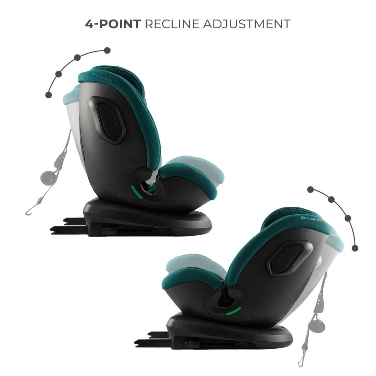 SCAUN AUTO KINDERKRAFT XPEDITION 3 I - SIZE 40 - 150 CM, GREEN Atelieru' lui Mesterica | Jucarii, haine si incaltaminte pentru copii