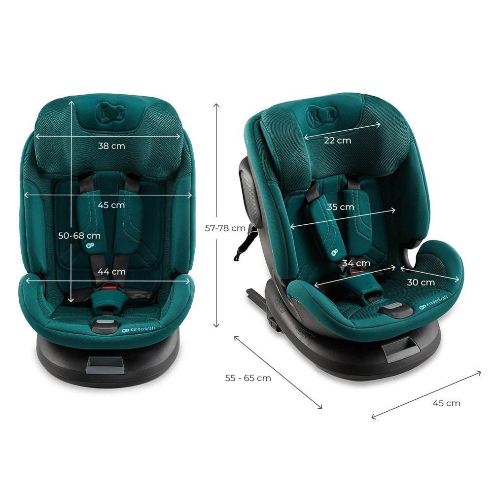 SCAUN AUTO KINDERKRAFT XPEDITION 3 I - SIZE 40 - 150 CM, GREEN Atelieru' lui Mesterica | Jucarii, haine si incaltaminte pentru copii