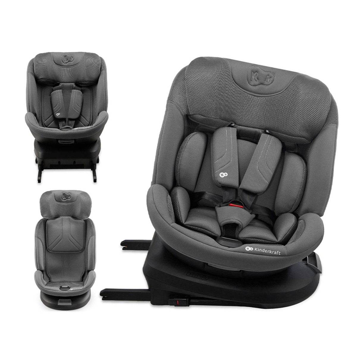 SCAUN AUTO KINDERKRAFT XPEDITION 3 I-SIZE 40-150 CM, GREY - Atelieru' lui Mesterica