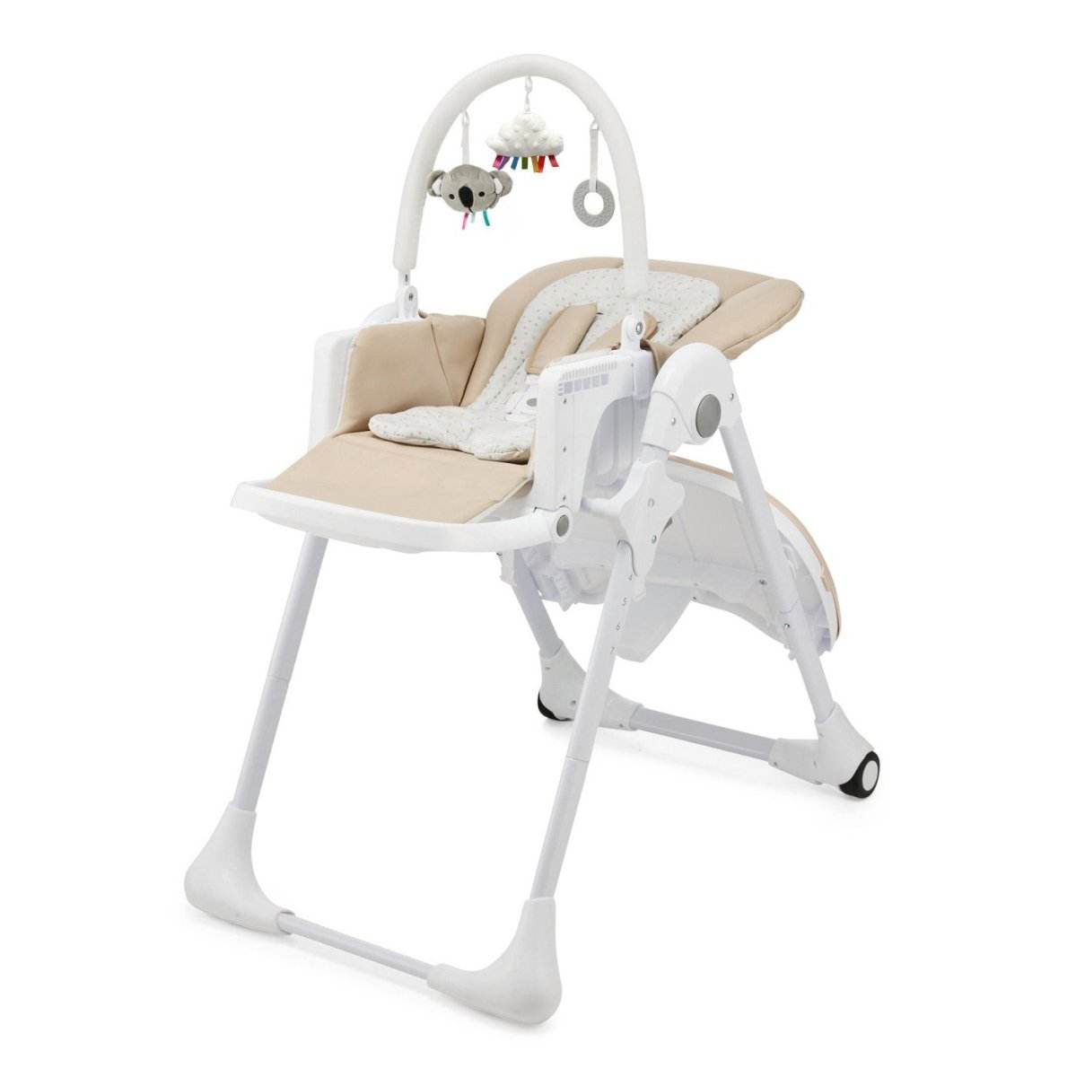 SCAUN DE MASA KINDERKRAFT TUMMIE, PLIABIL, BEIGE - Atelieru' lui Mesterica
