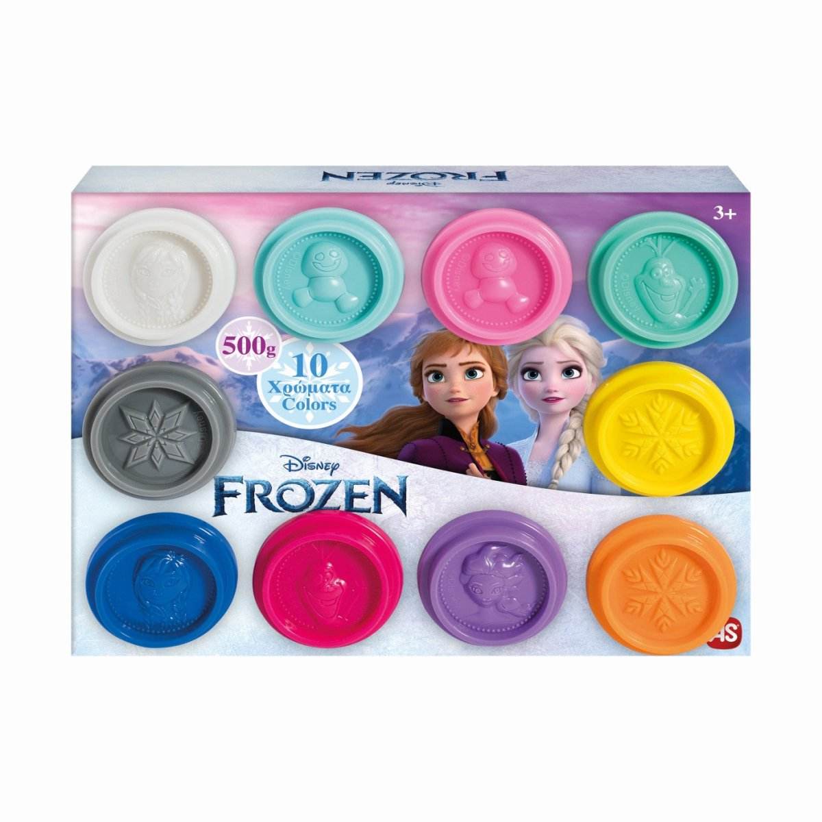 SET 10 BORCANASE DE PLASTILINA FROZEN IN AMBALAJ DE CARTON - Atelieru' lui Mesterica