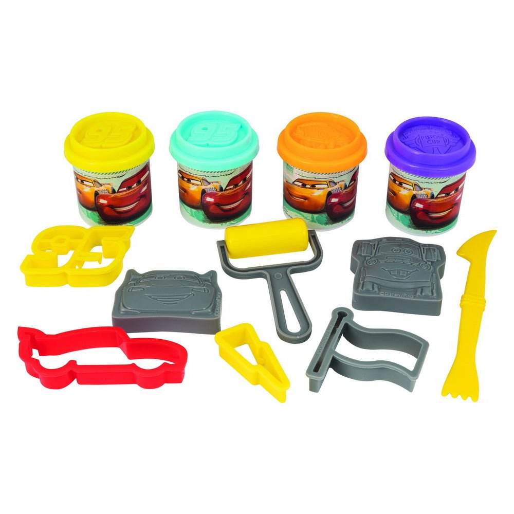 SET CARS GALETUSA CU 4 BORCANASE PLASTILINA SI ACCESORII PENTRU MODELAT - Atelieru' lui Mesterica