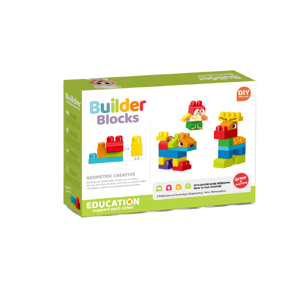 Set de constructie STEAM - Animalute haioase (44 piese) Atelieru' lui Mesterica | Jucarii, haine si incaltaminte pentru copii