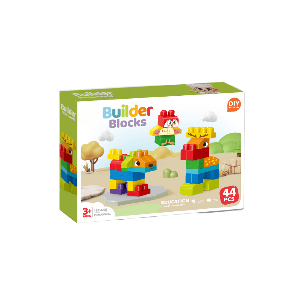 Set de constructie STEAM - Animalute haioase (44 piese) Atelieru' lui Mesterica | Jucarii, haine si incaltaminte pentru copii