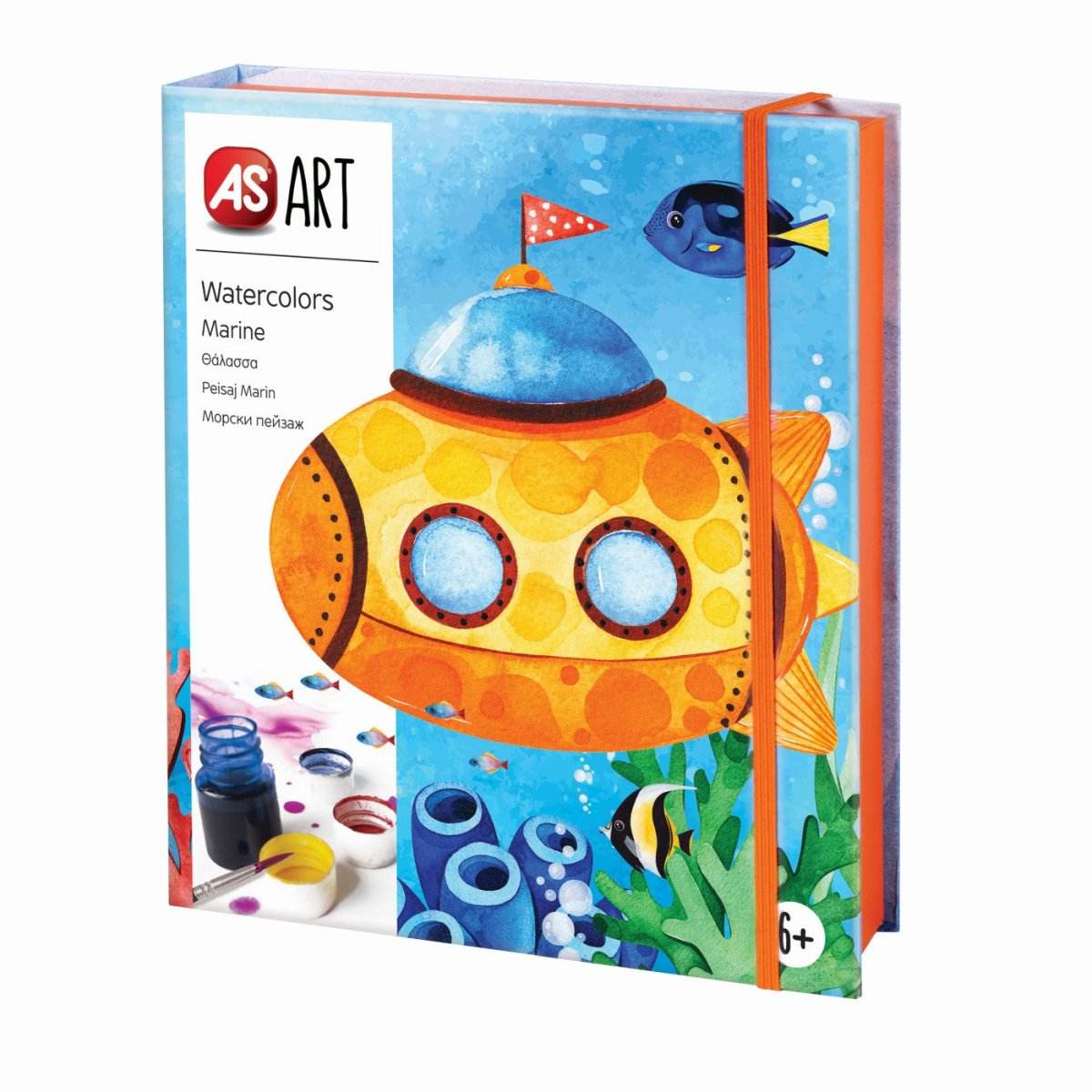 SET DESEN AS ART ACUARELA PEISAJ MARIN - Atelieru' lui Mesterica