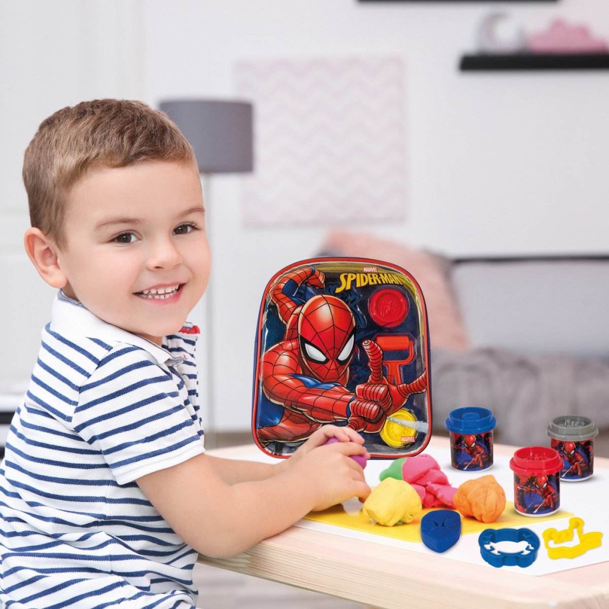 SET PLASTILINA IN GENTUTA SPIDERMAN - Atelieru' lui Mesterica