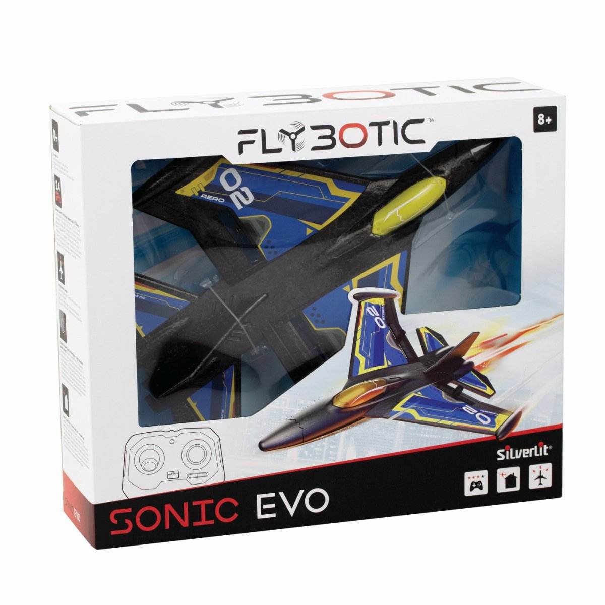 SILVERLIT FLY BOTIC AVION CU TELECOMANDA SONIC EVO - Atelieru' lui Mesterica