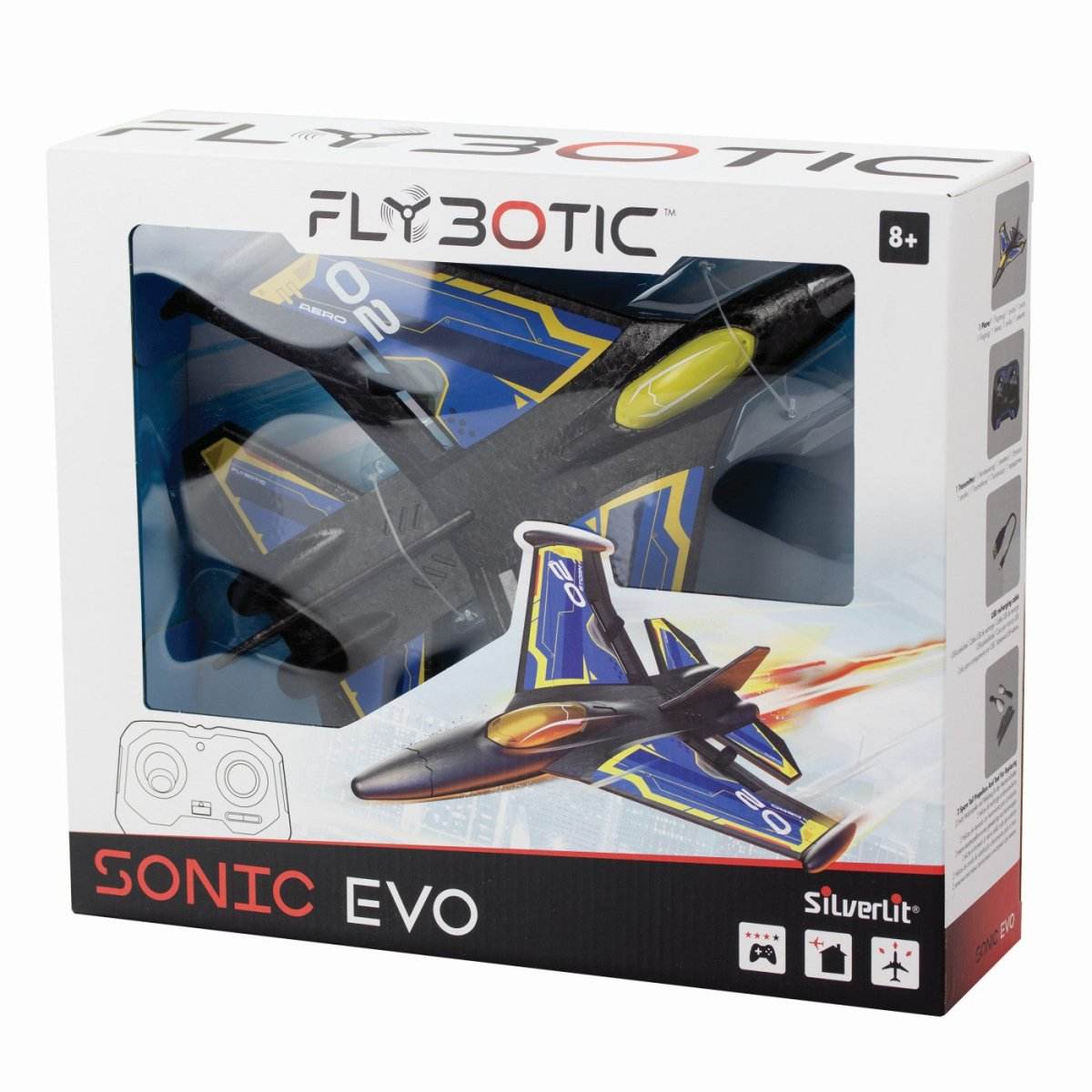SILVERLIT FLY BOTIC AVION CU TELECOMANDA SONIC EVO - Atelieru' lui Mesterica