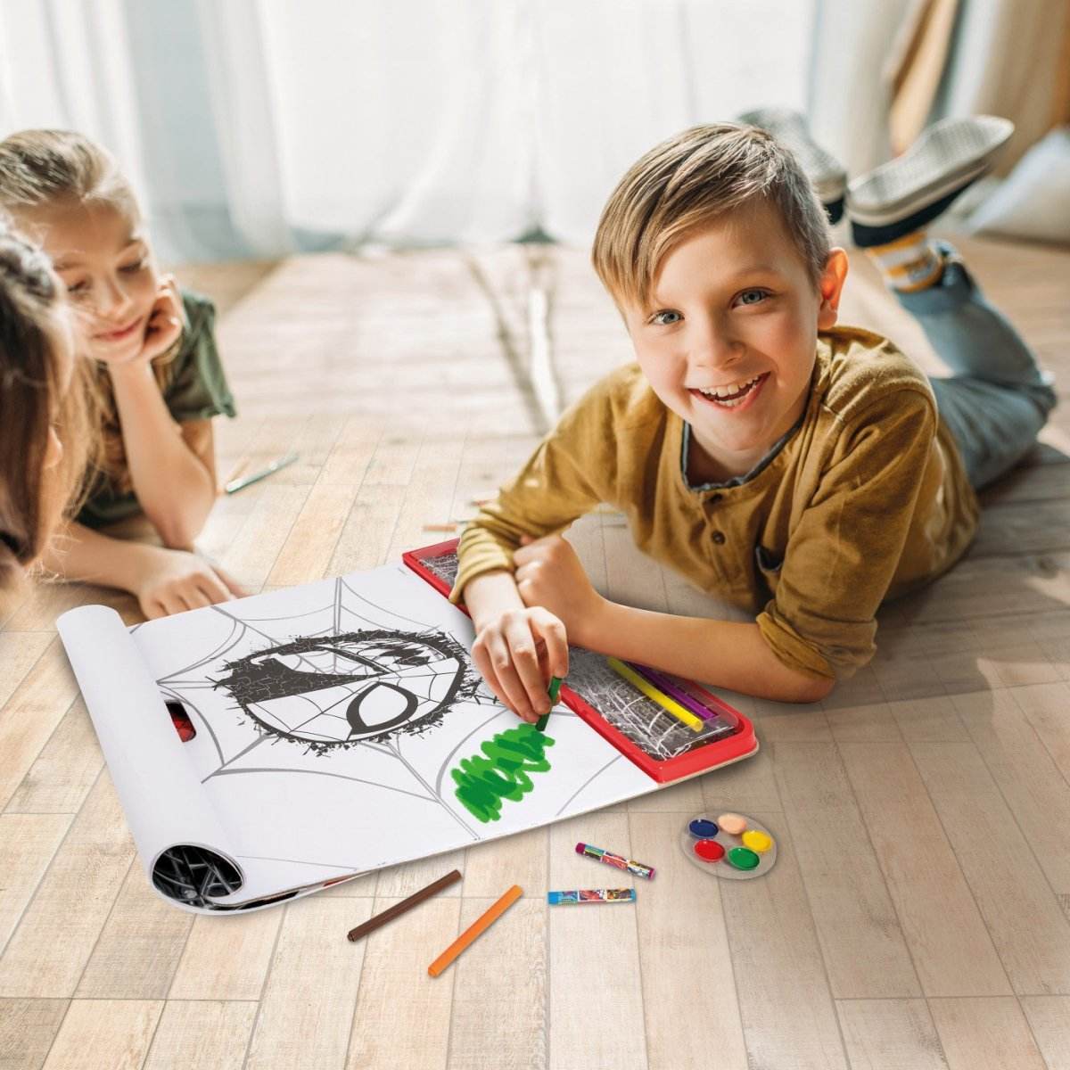 SPIDER MAN SET PENTRU DESEN GIGA BLOCK 5 IN 1 - Atelieru' lui Mesterica