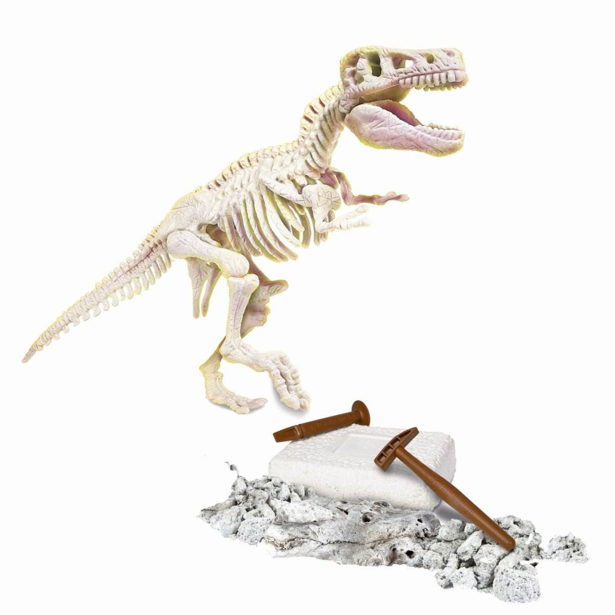 STIINTA SI JOACA DESCOPERA DINOZAURUL T-REX FLUO - Atelieru' lui Mesterica