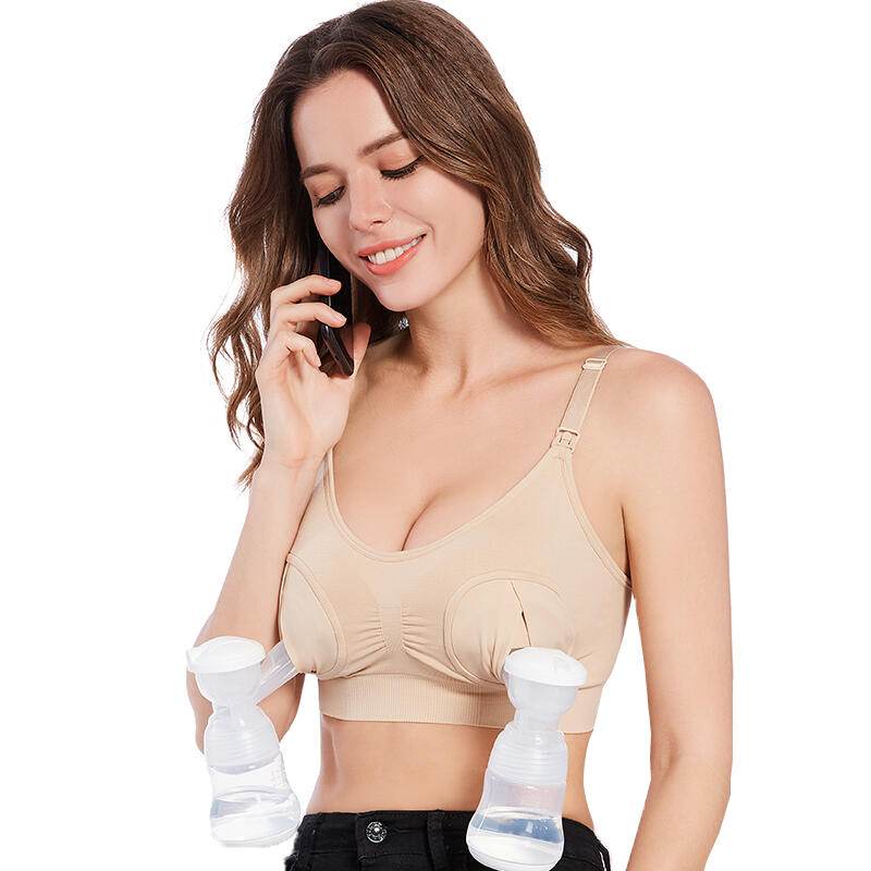 Sutien 2 in1 - Alaptare si sustinere pompa san (bej) Atelieru' lui Mesterica | Jucarii, haine si incaltaminte pentru copii