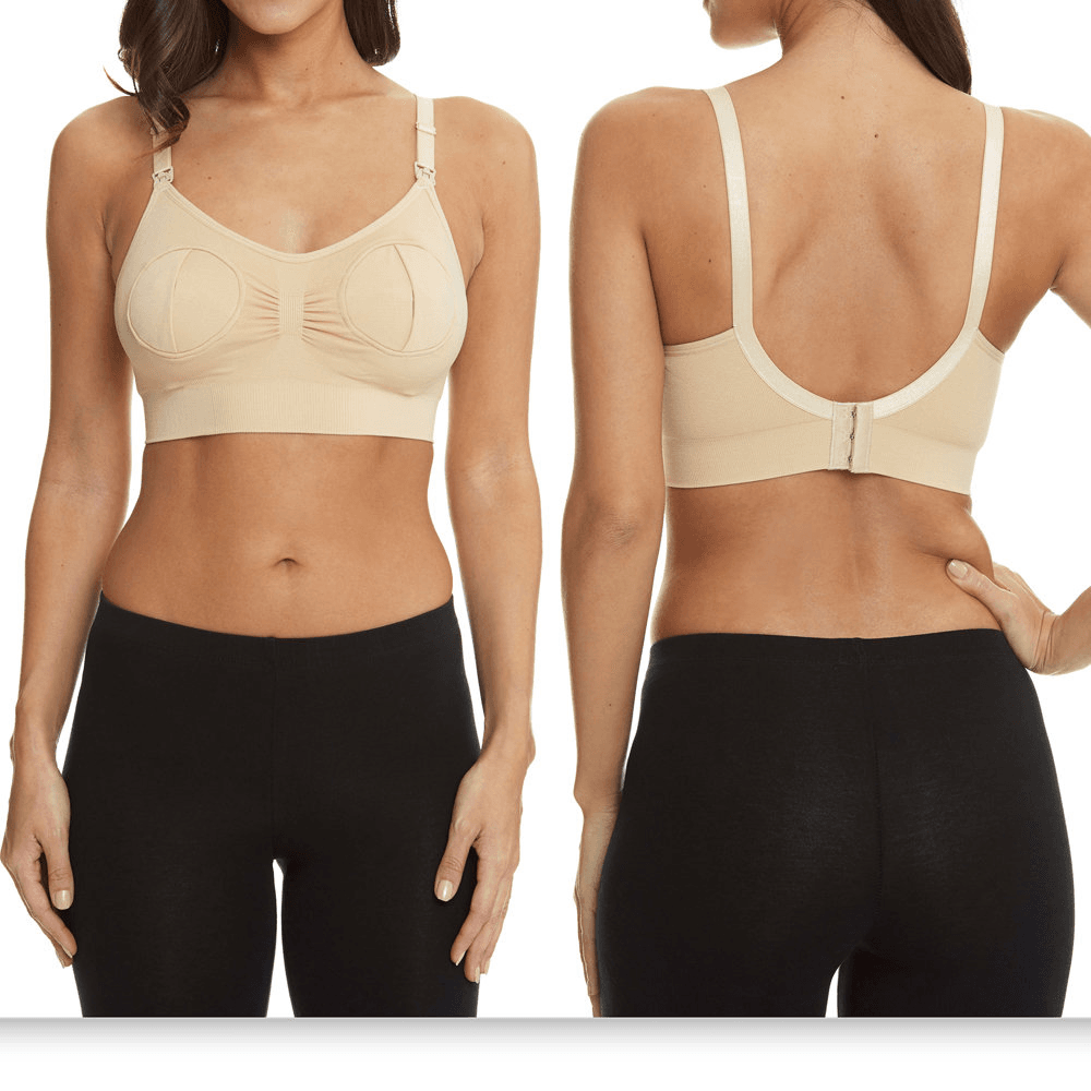 Sutien 2 in1 - Alaptare si sustinere pompa san (bej) Atelieru' lui Mesterica | Jucarii, haine si incaltaminte pentru copii