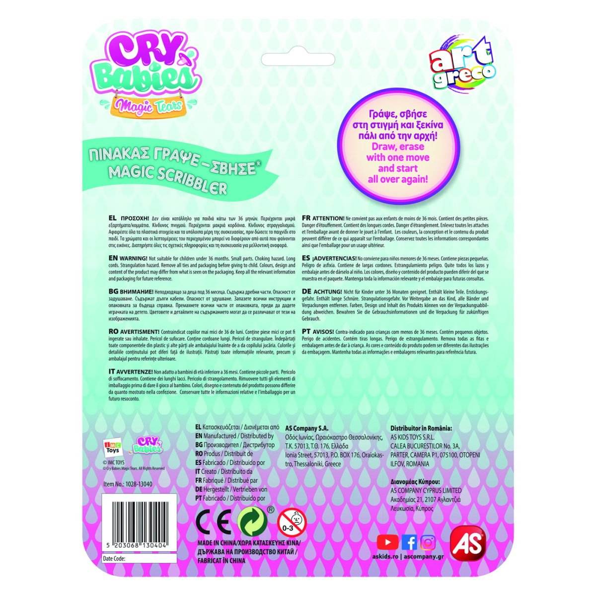 TABLA DE SCRIS CRY BABIES MAGIC SCRIBBLER - Atelieru' lui Mesterica