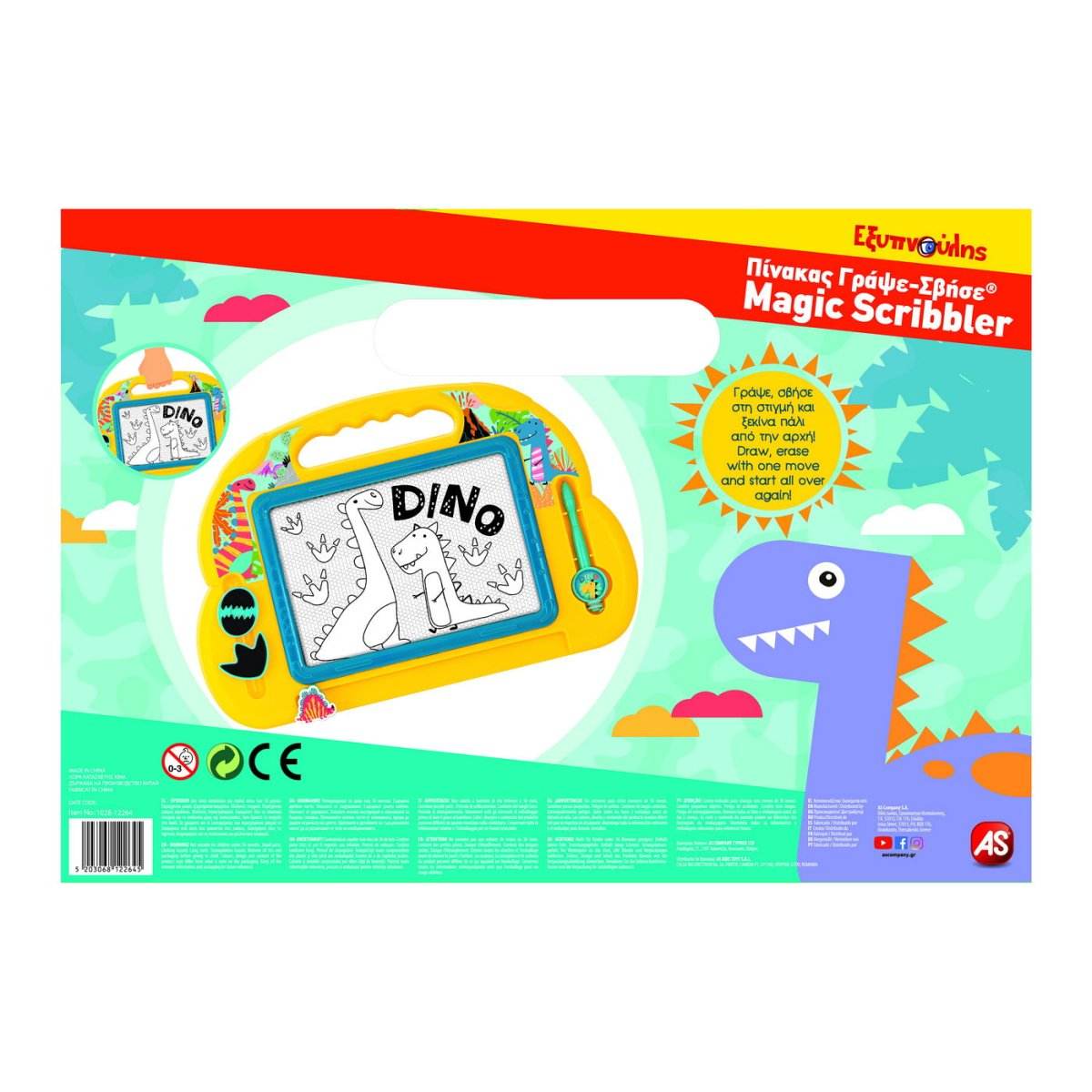 TABLA MAGNETICA MAGIC SCRIBBLER BABY DINOZAUR - Atelieru' lui Mesterica