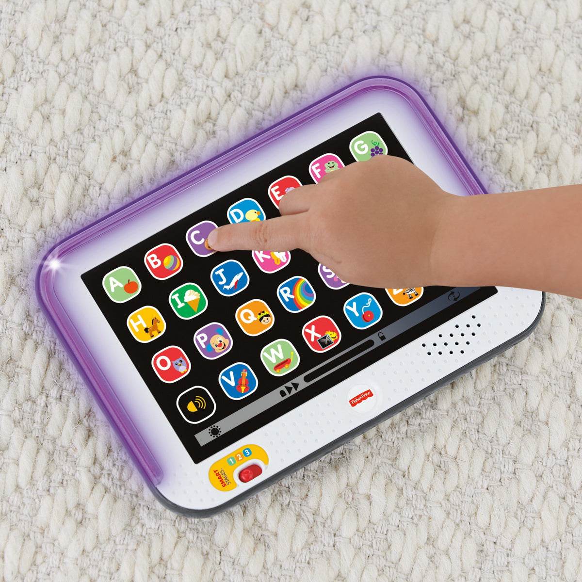 TABLETA EDUCATIVA CU 3 NIVELURI DE DEZVOLTARE LIMBA ROMANA FISHER PRICE - Atelieru' lui Mesterica