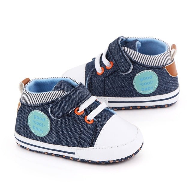 Tenisi denim pentru bebelusi - Cool baby Atelieru' lui Mesterica | Jucarii, haine si incaltaminte pentru copii