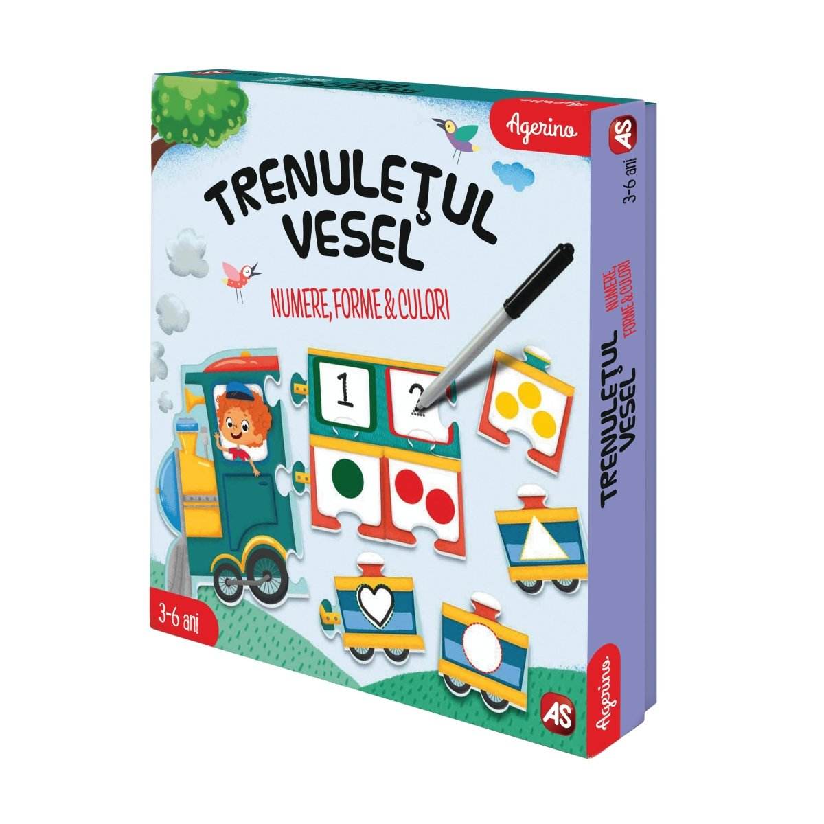 TRENULETUL VESEL NUMERE FORME CULORI - Atelieru' lui Mesterica