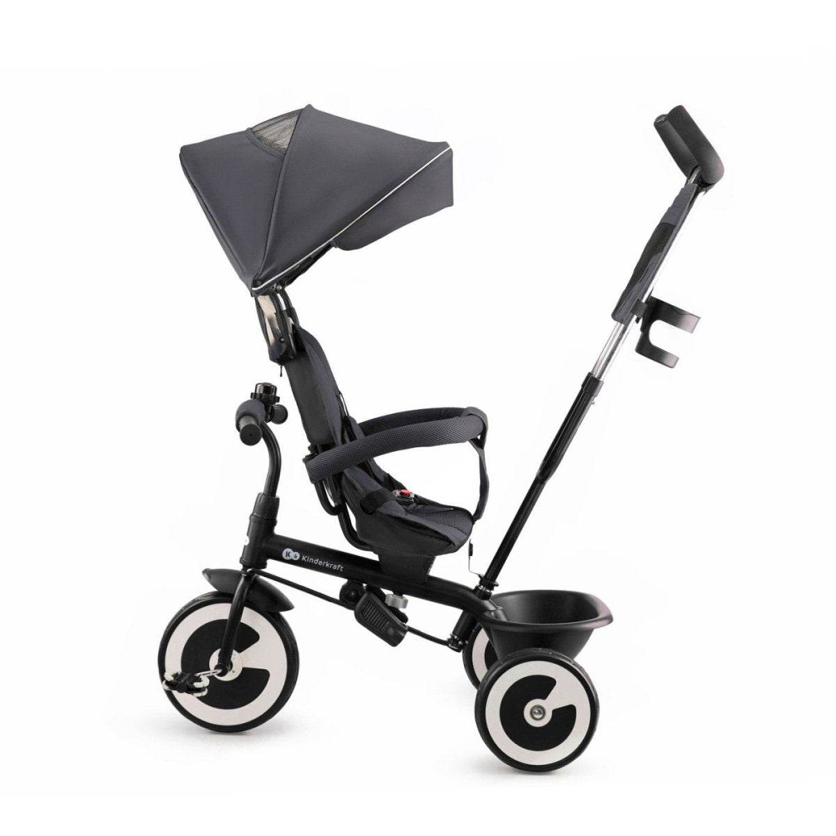TRICICLETA COPII KINDERKRAFT ASTON, MALACHITE GREY Atelieru' lui Mesterica | Jucarii, haine si incaltaminte pentru copii