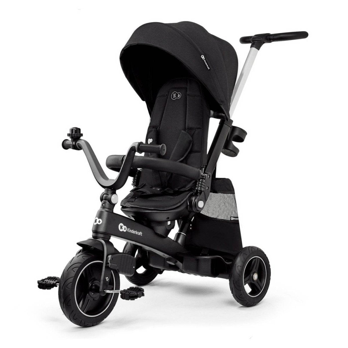 TRICICLETA KINDERKRAFT EASYTWIST, BLACK Atelieru' lui Mesterica | Jucarii, haine si incaltaminte pentru copii