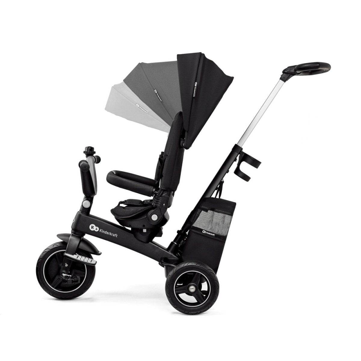 TRICICLETA KINDERKRAFT EASYTWIST, BLACK Atelieru' lui Mesterica | Jucarii, haine si incaltaminte pentru copii