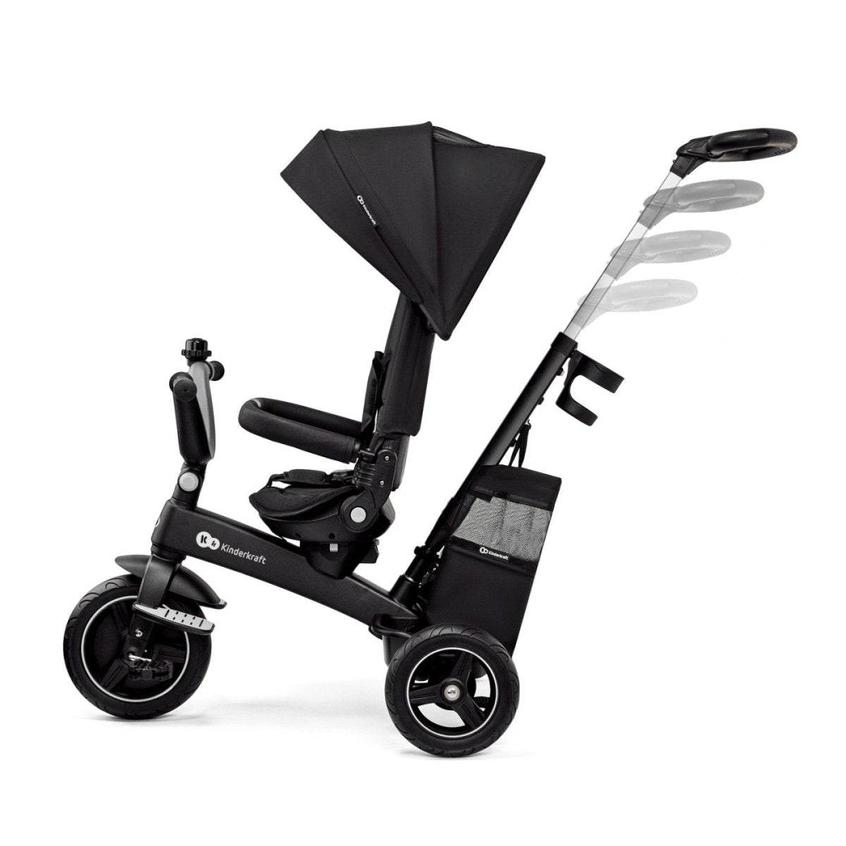 TRICICLETA KINDERKRAFT EASYTWIST, BLACK Atelieru' lui Mesterica | Jucarii, haine si incaltaminte pentru copii