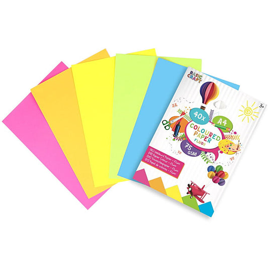 Hartie colorata neon A4 (40 coli)