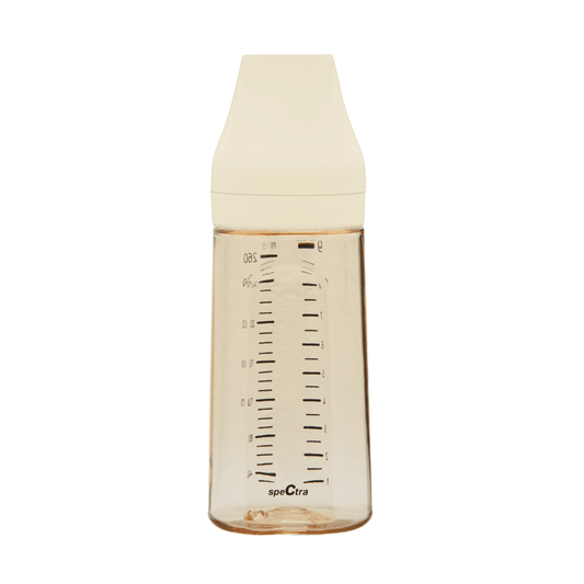 Biberon anticolici premium cu tetina S, galben (260 ml) - Atelieru' lui Mesterica