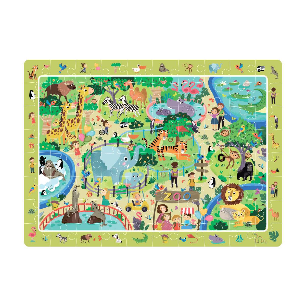 Puzzle - Animalute la ZOO (80 piese) - Atelieru' lui Mesterica