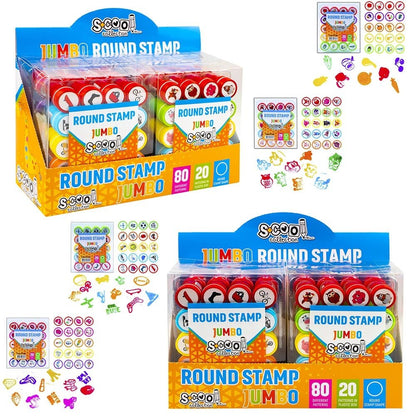 Accesorii craft, Stampilute rotunde, 20 buc/set - S - COOL Atelieru' lui Mesterica | Jucarii, haine si incaltaminte pentru copii
