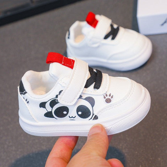 Adidasi albi pentru copii - Sweet Panda Atelieru' lui Mesterica | Jucarii, haine si incaltaminte pentru copii