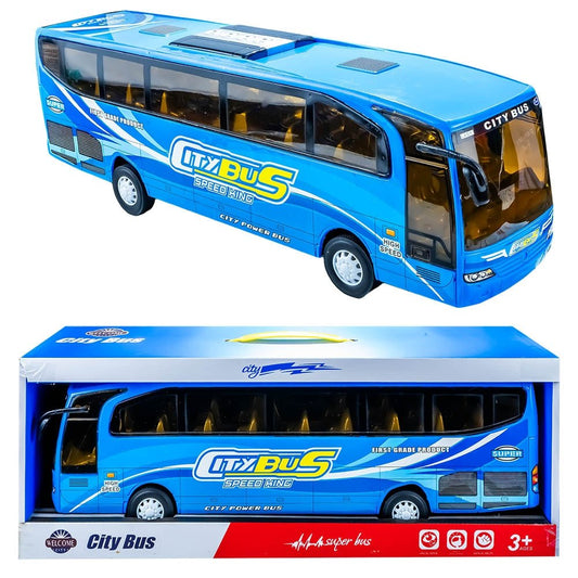 Autobuz, cu frictiune Atelieru' lui Mesterica | Jucarii, haine si incaltaminte pentru copii