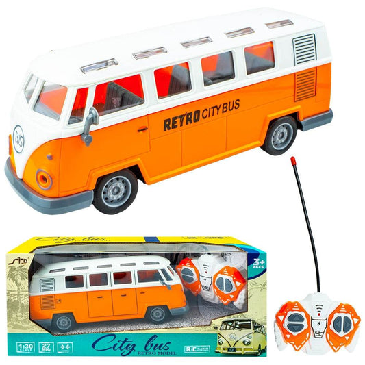 Autobuz retro, cu RC Atelieru' lui Mesterica | Jucarii, haine si incaltaminte pentru copii