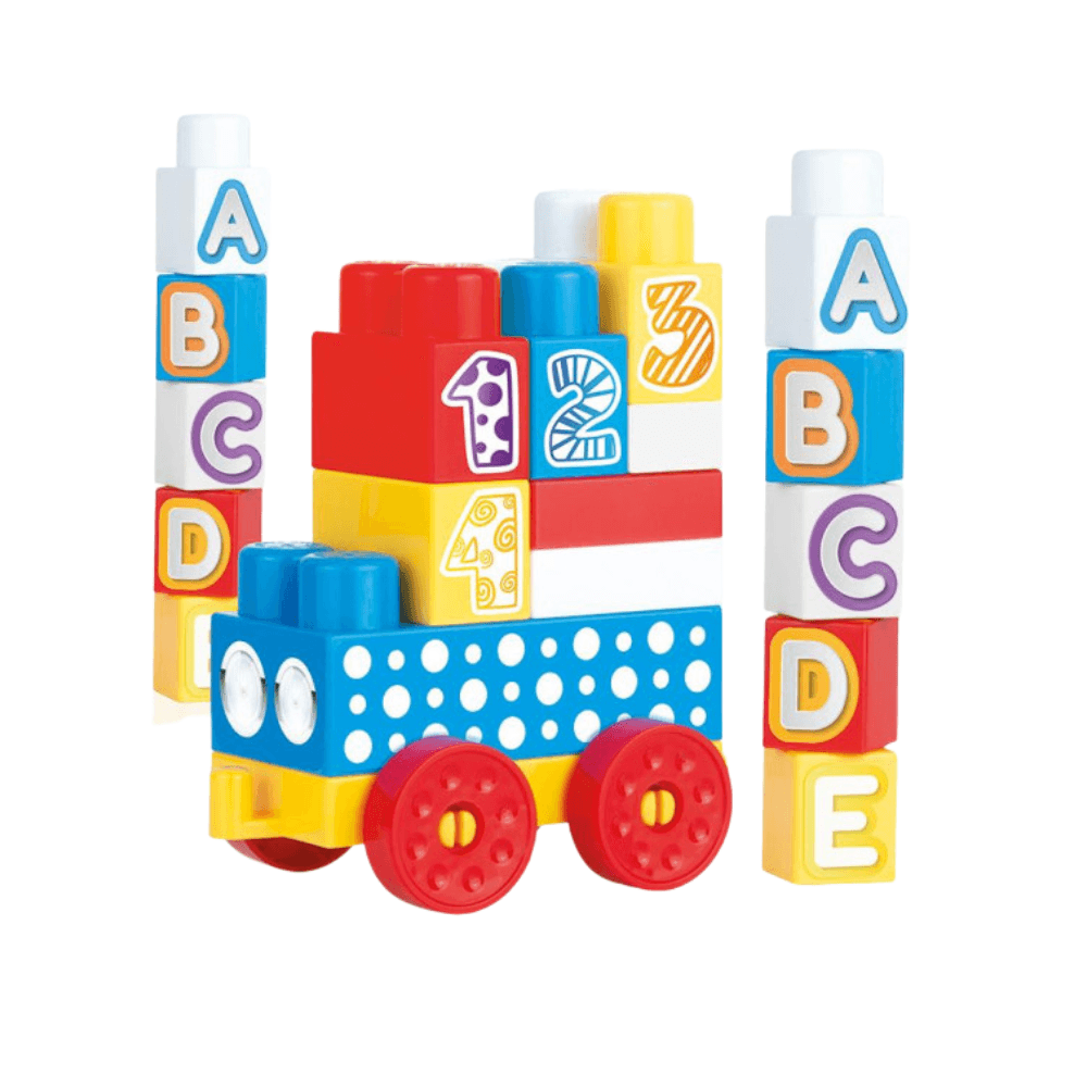 Cuburi de construit din plastic - 25 piese - Atelieru' lui Mesterica