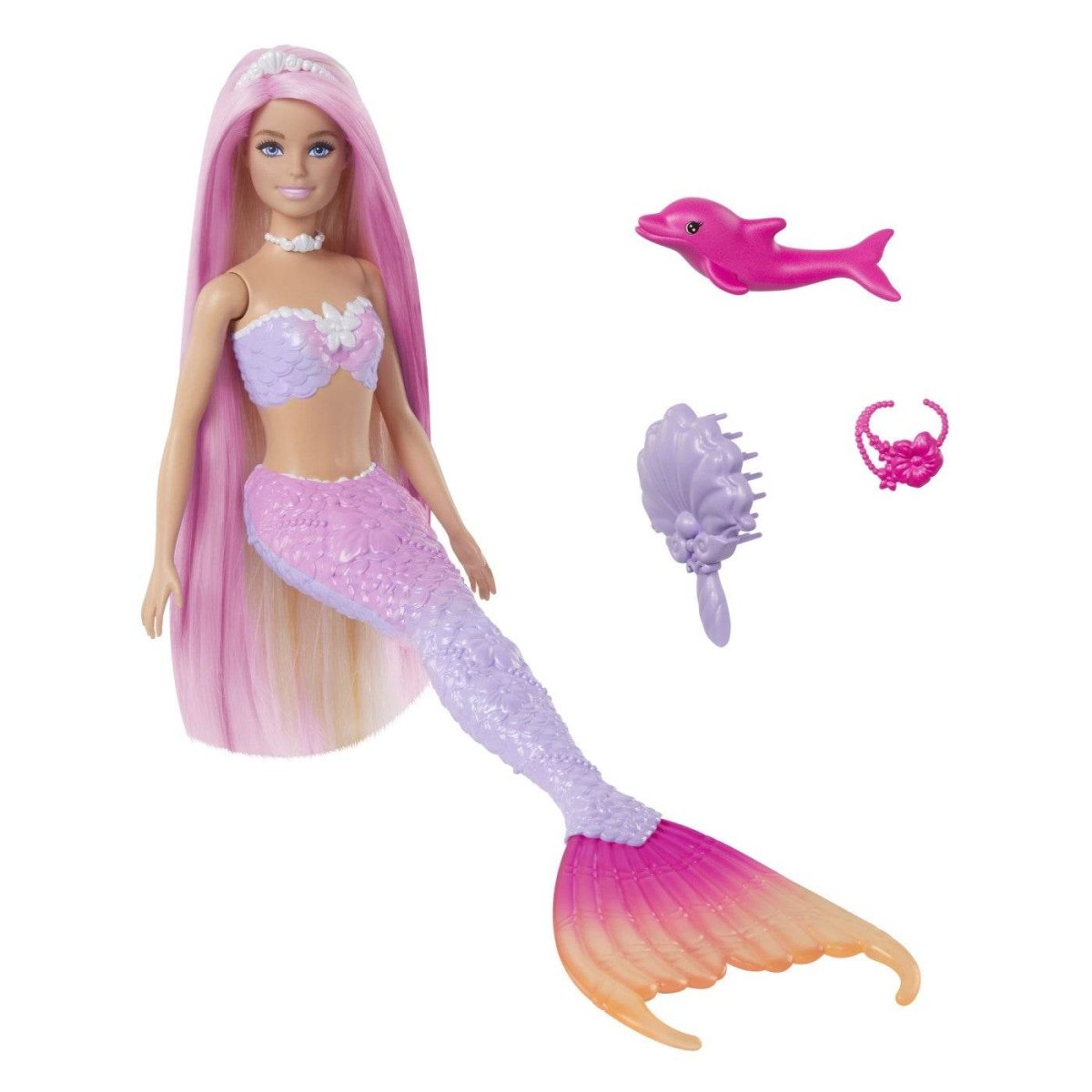 BARBIE COLOR CHANGE PAPUSA SIRENA CU PAR ROZ Atelieru' lui Mesterica | Jucarii, haine si incaltaminte pentru copii