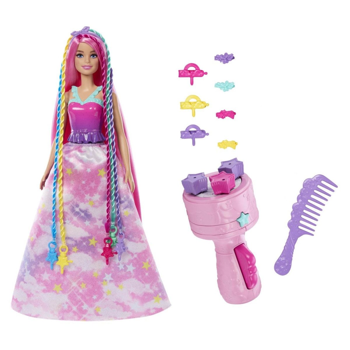 BARBIE DREAMTROPIA PAPUSA CU APARAT DE COAFAT Atelieru' lui Mesterica | Jucarii, haine si incaltaminte pentru copii